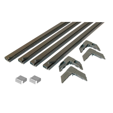 Prime-Line Aluminum Screen Frame Kit, 7/16 Inch x 3/4 Inch x 48 Inch, Bronze (1 Kit) PL 7810